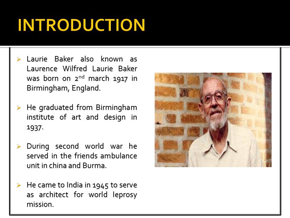 Laurie Baker: The Pioneer of Sustainable Architecture | A Comprehensive Presentation for Architecture Students . #LaurieBaker product image (2)