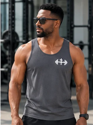 His House Mens Performance Tank - Grey by His House