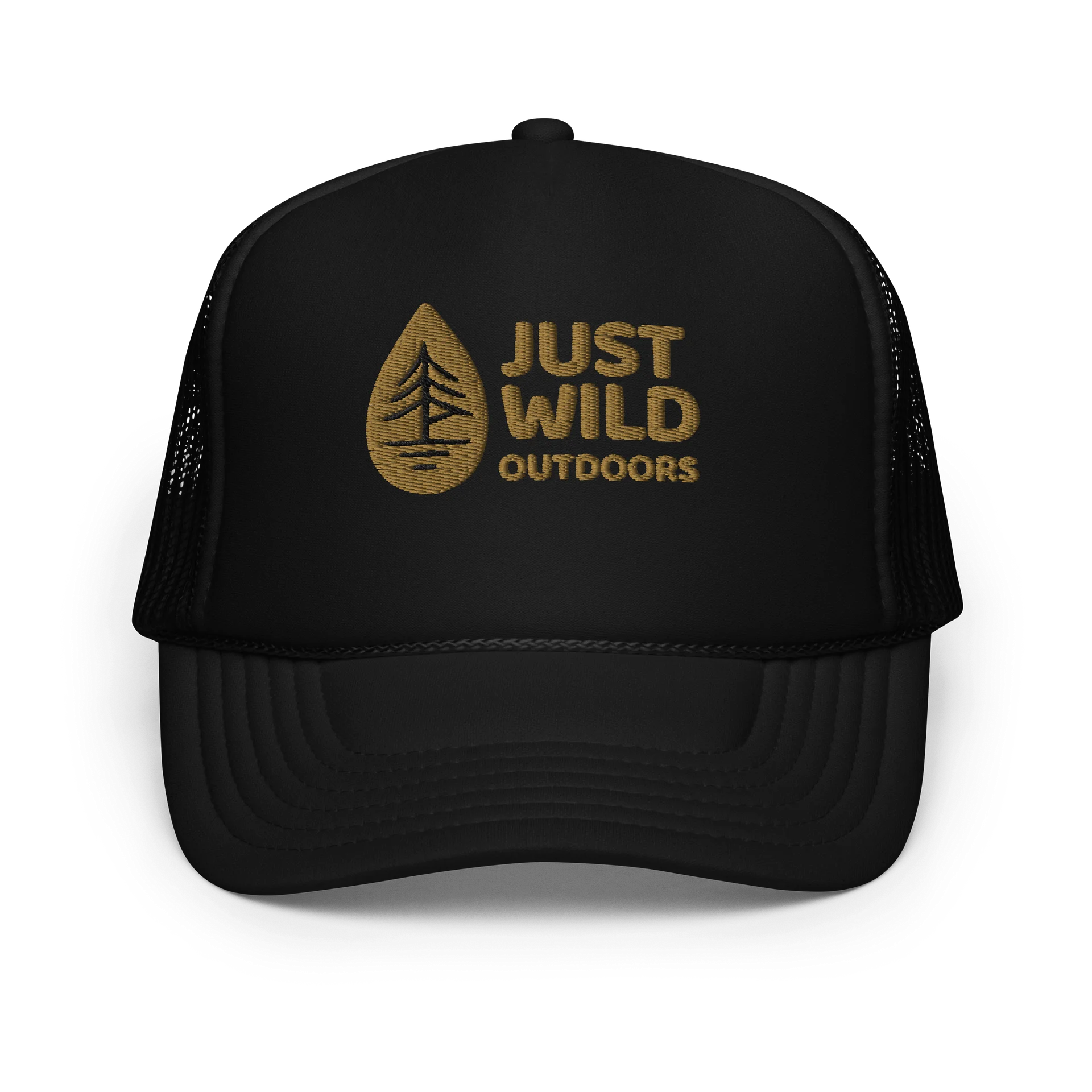 Just Wild Outdoors Old Gold Trucker Hat (In the middle) product image (1)