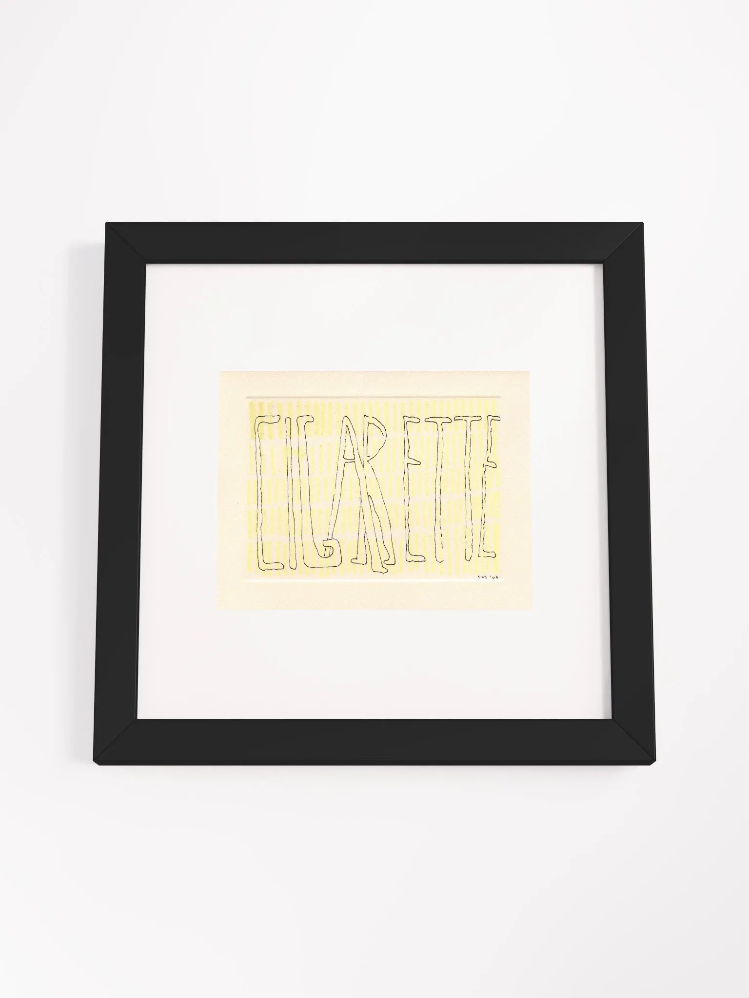 Cigarette Panel Card Print Framed product image (4)