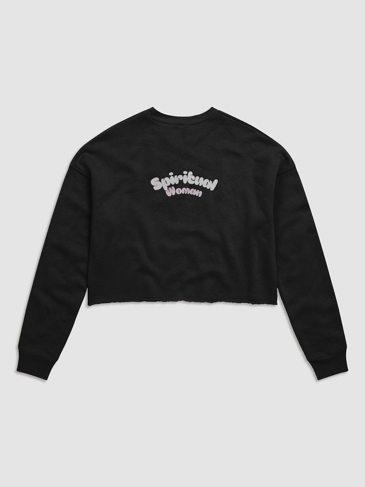 Spiritual Woman Fleece Crop Sweatshirt product image (2)