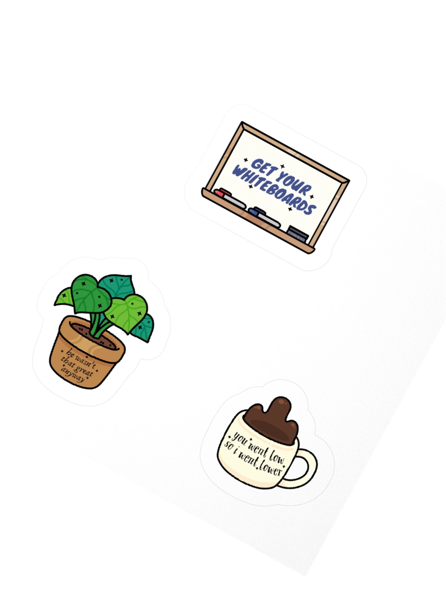 He Wasn't That Great Anyway Sticker Set product image (2)