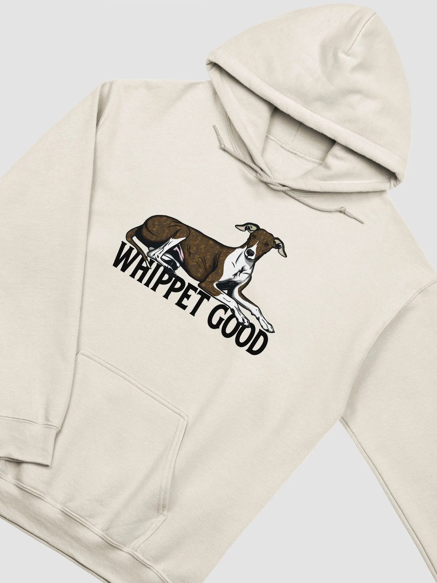 Whippet Good Hooded Sweatshirt of a Whippet(Brindle) | Funny Hoodie for Whippet Paw-rents product image (5)