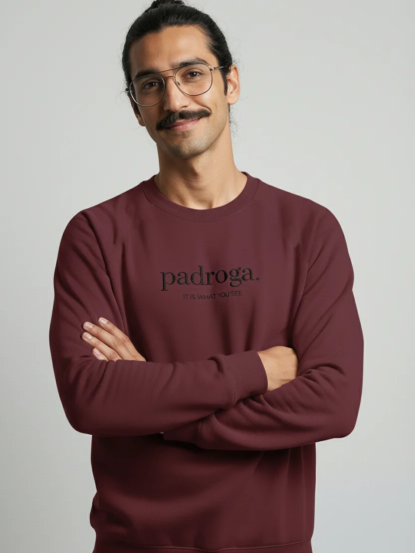 padroga. essentials maroon embroidered logo product image (5)