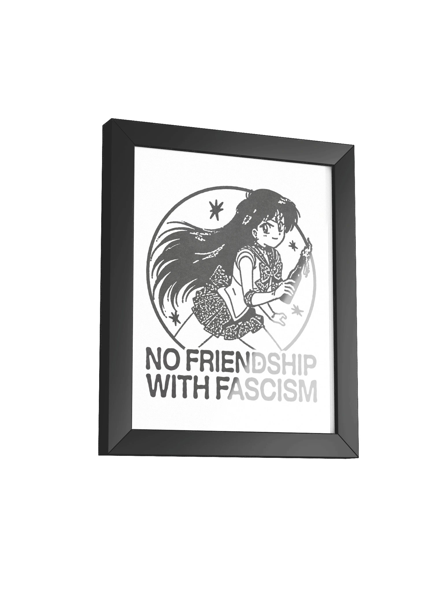 NO FRIENDS ! Framed Print. product image (2)