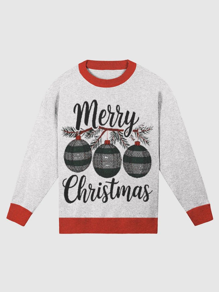 Simple Yet Expressive Merry Christmas Knitted Crewneck product image (5)