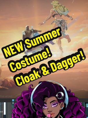 New Cloak & Dagger Summer costume! 👌 #tiktokgrowthchallenge #gaming #marvelrivals #vtuber 