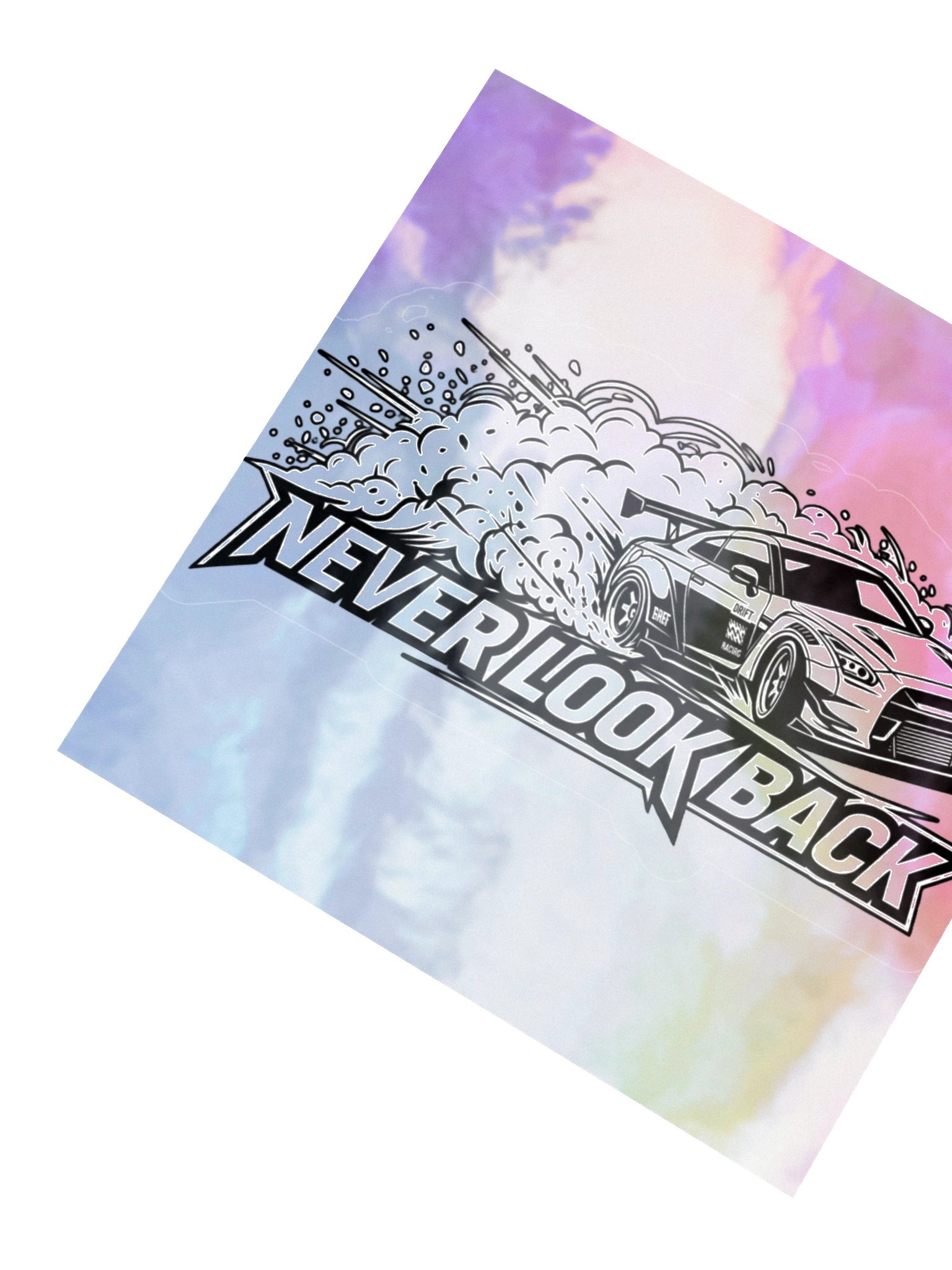 Never Look Back Drift Holographic Sticker Sheet product image (4)