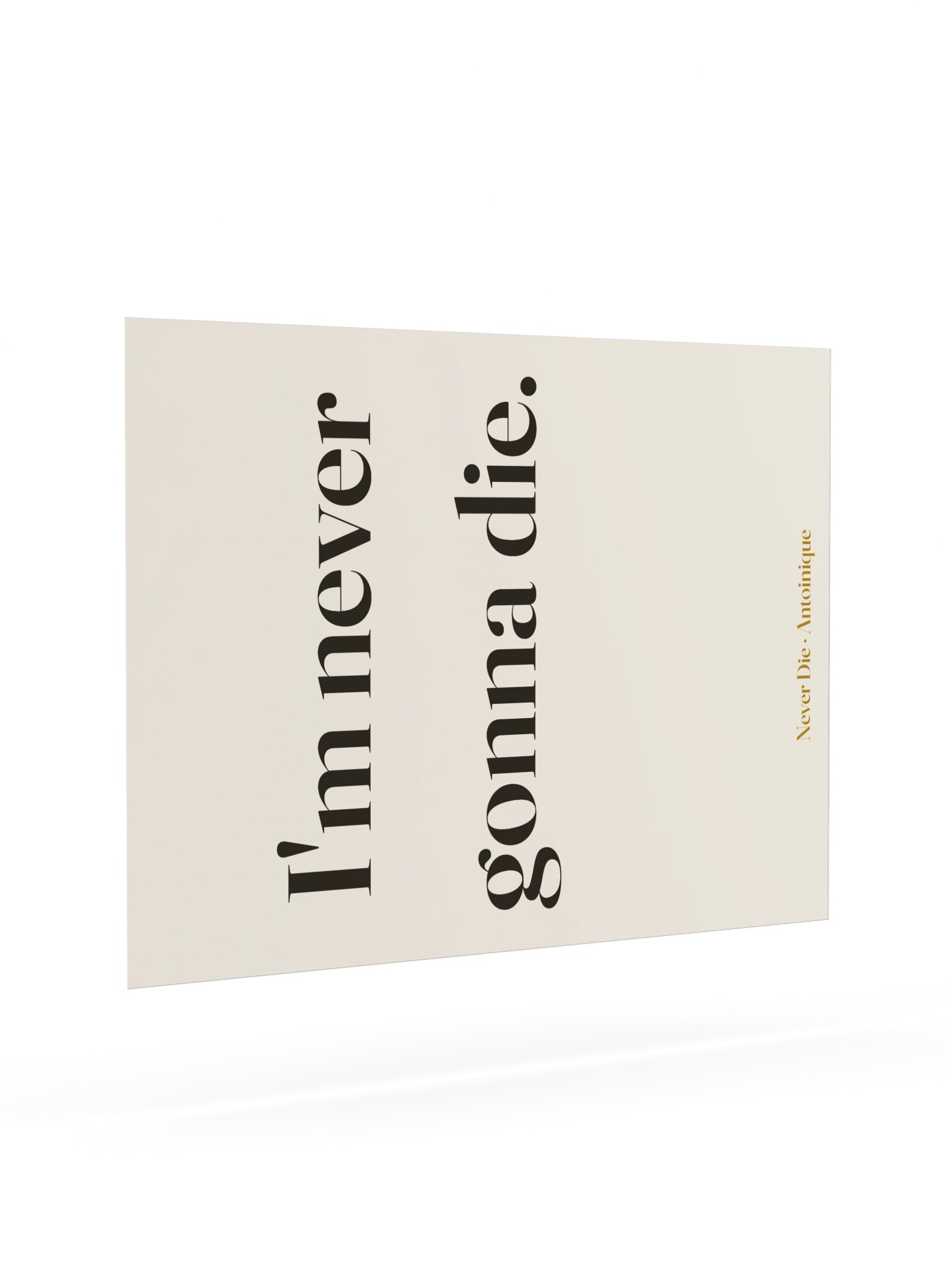 Never Die Lyric Art Print product image (7)