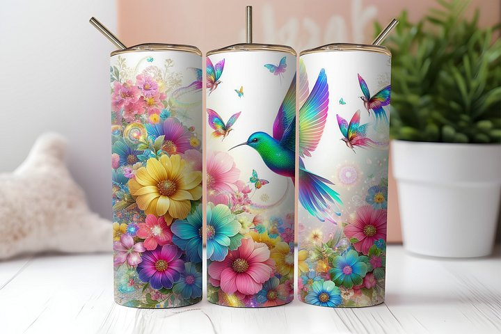 Enchanted Garden Stainless Steel Tumbler product image (8)