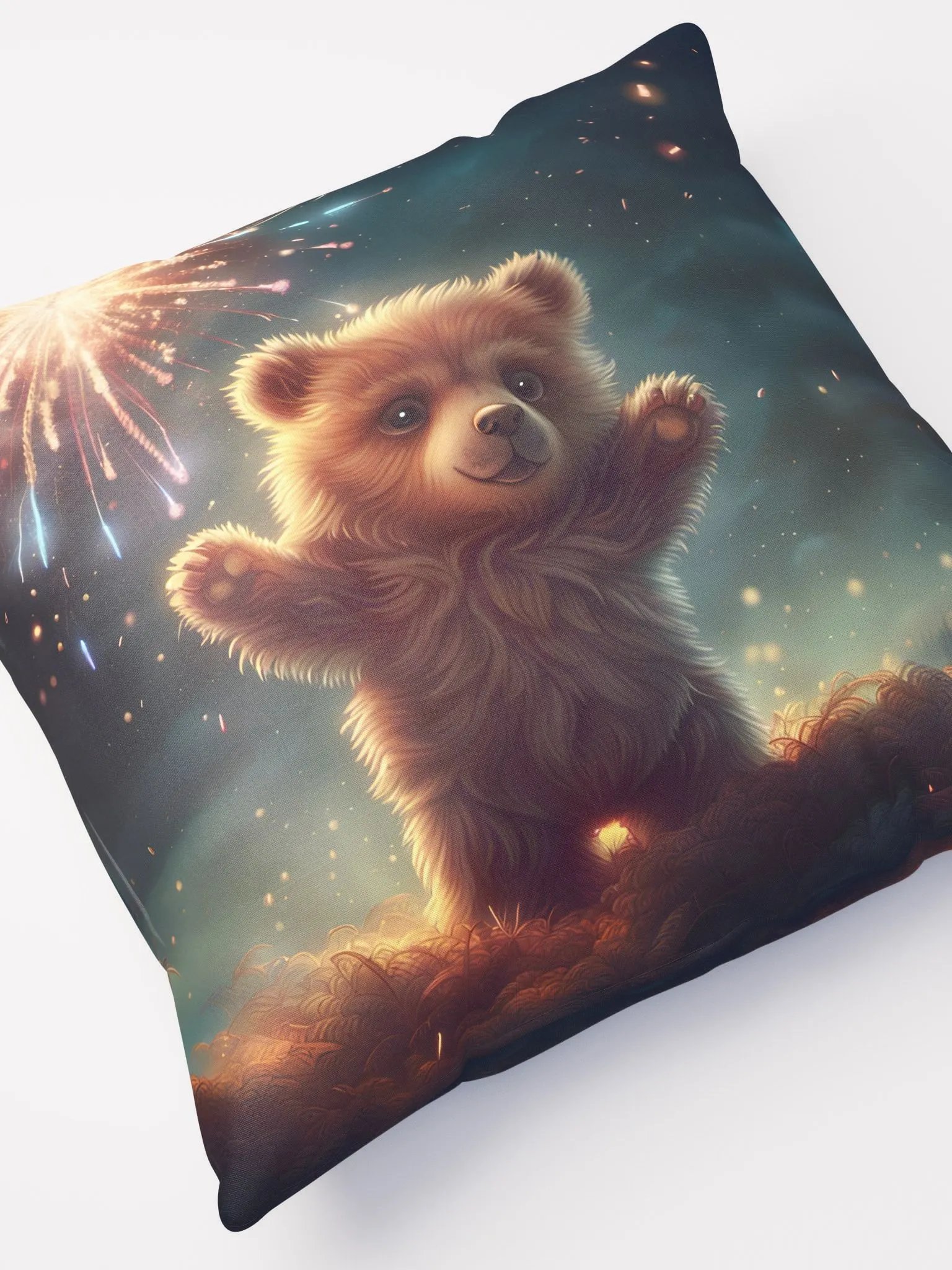 Fireworks Bear Pillow product image (4)