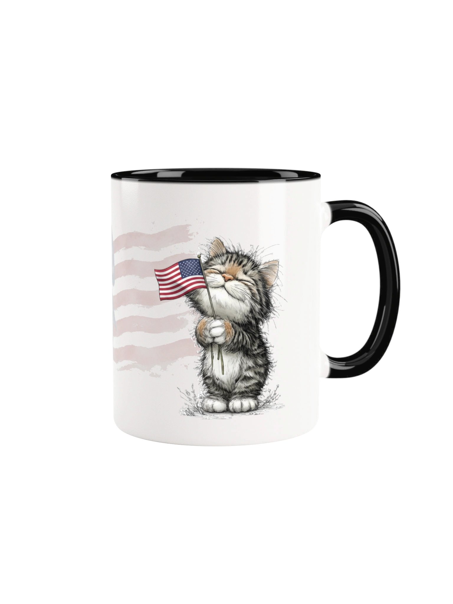 Proud Little Patriot Cat Accent Mug product image (1)