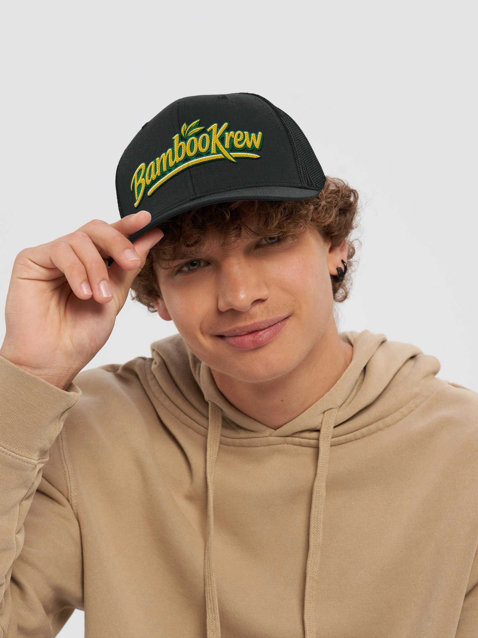 Bamboo Krew Leaf Trucker Hat product image (11)