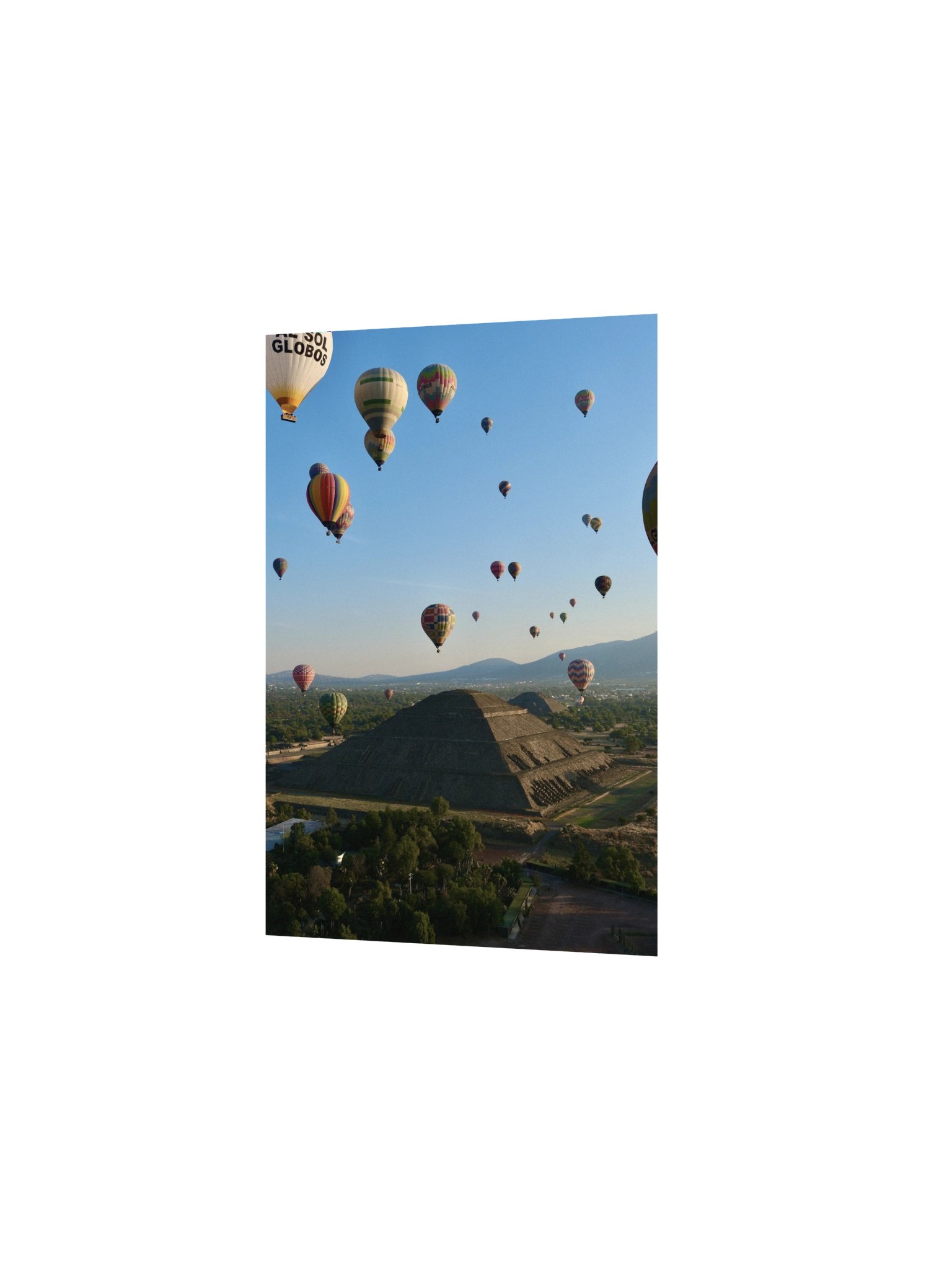 Teotihuacan - Hot Air Balloons Over the Pyramid – (Print Only) product image (9)