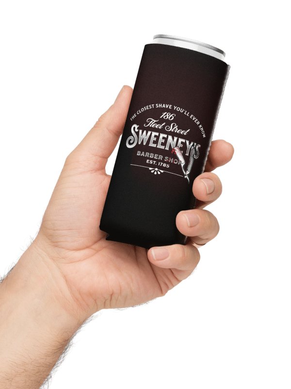 Sweeney Todd Barber Shop Can Cooler – Horror Musical Coozie for Fleet Street Fans product image (1)