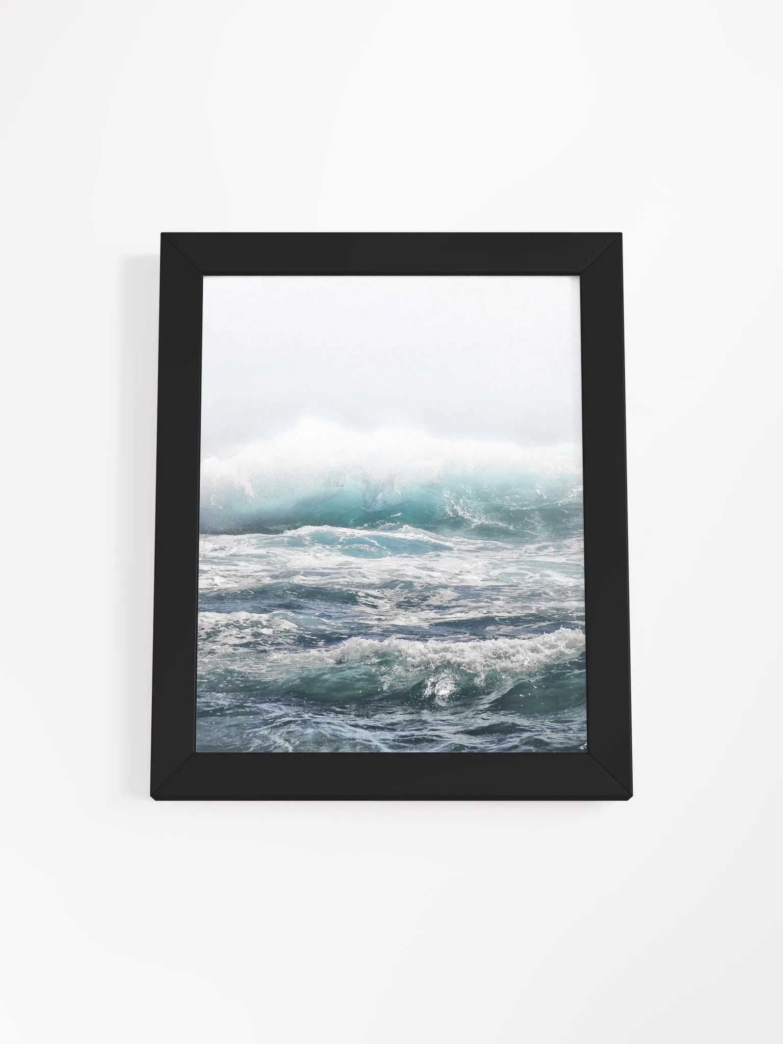 Misty Ocean Waves Framed Poster product image (1)
