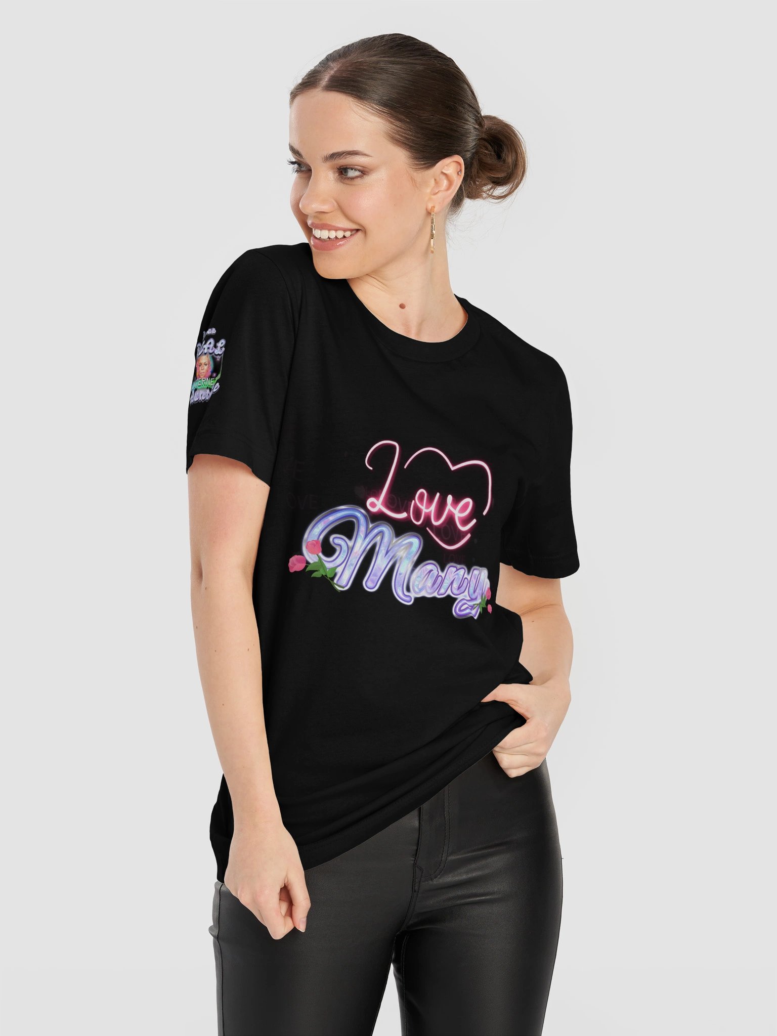 Neon Love Many Trust Few Graphic Tee product image (11)