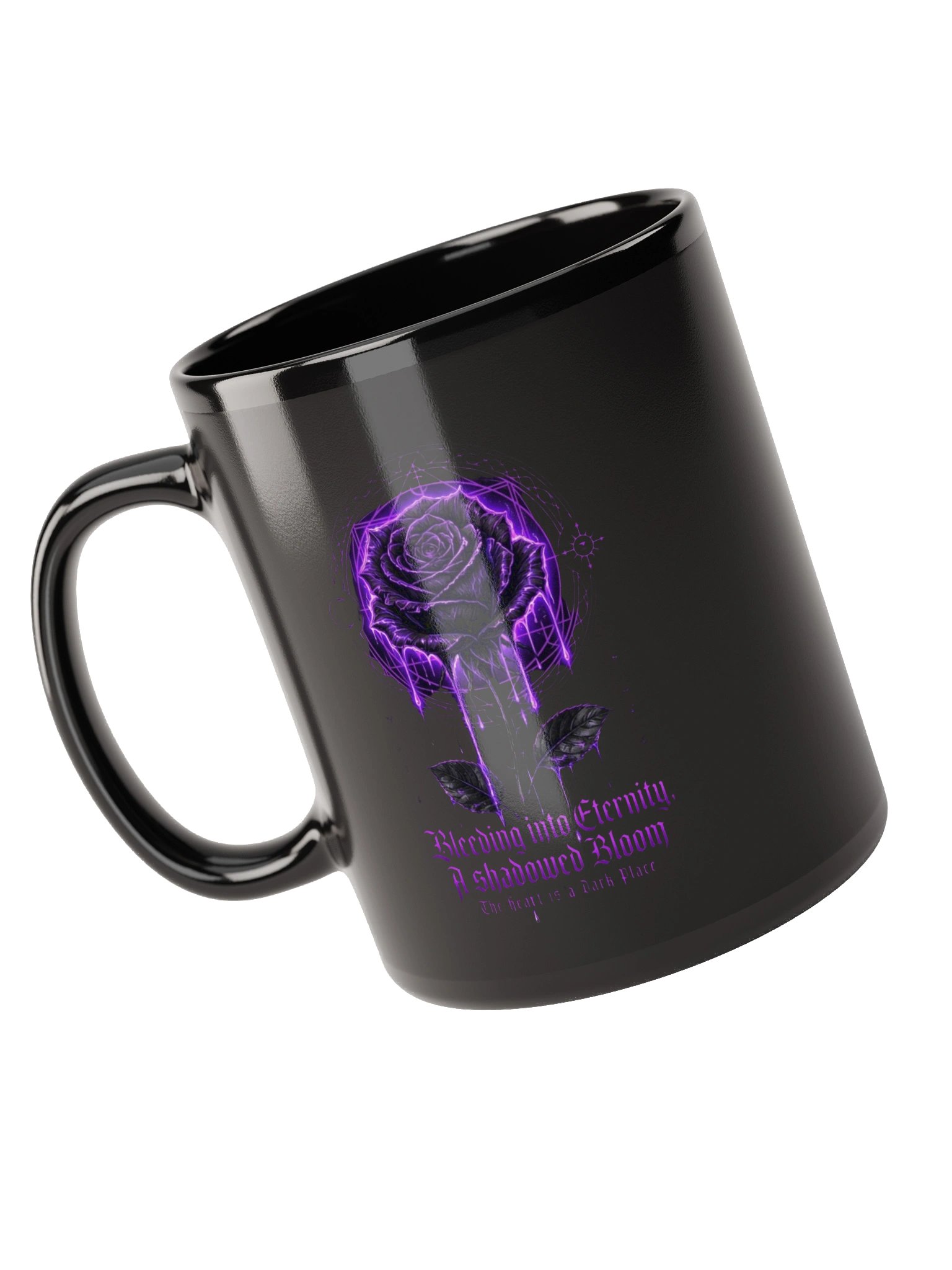 Shadowed Bloom Purple Rose Mug product image (9)