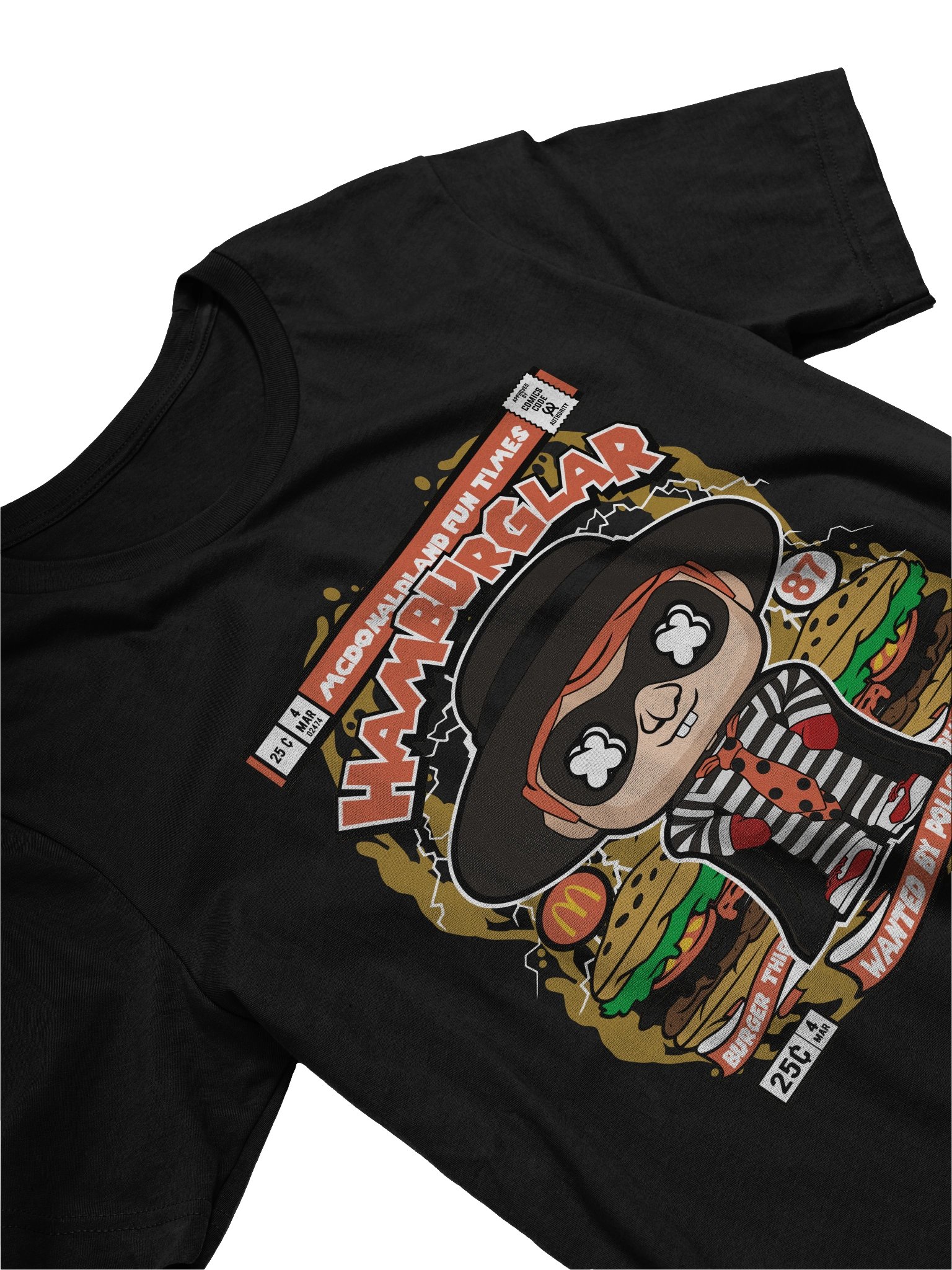 Wanted HAMBURGLAR Comic T-Shirt product image (3)