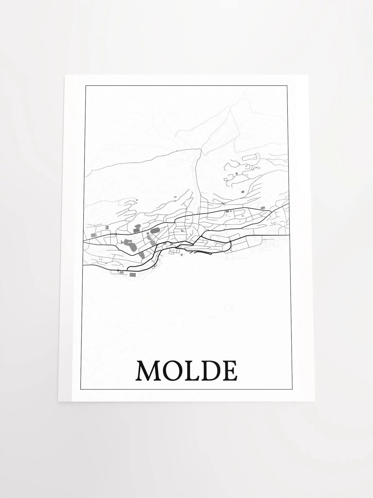 Molde, Norway, city map print product image (19)