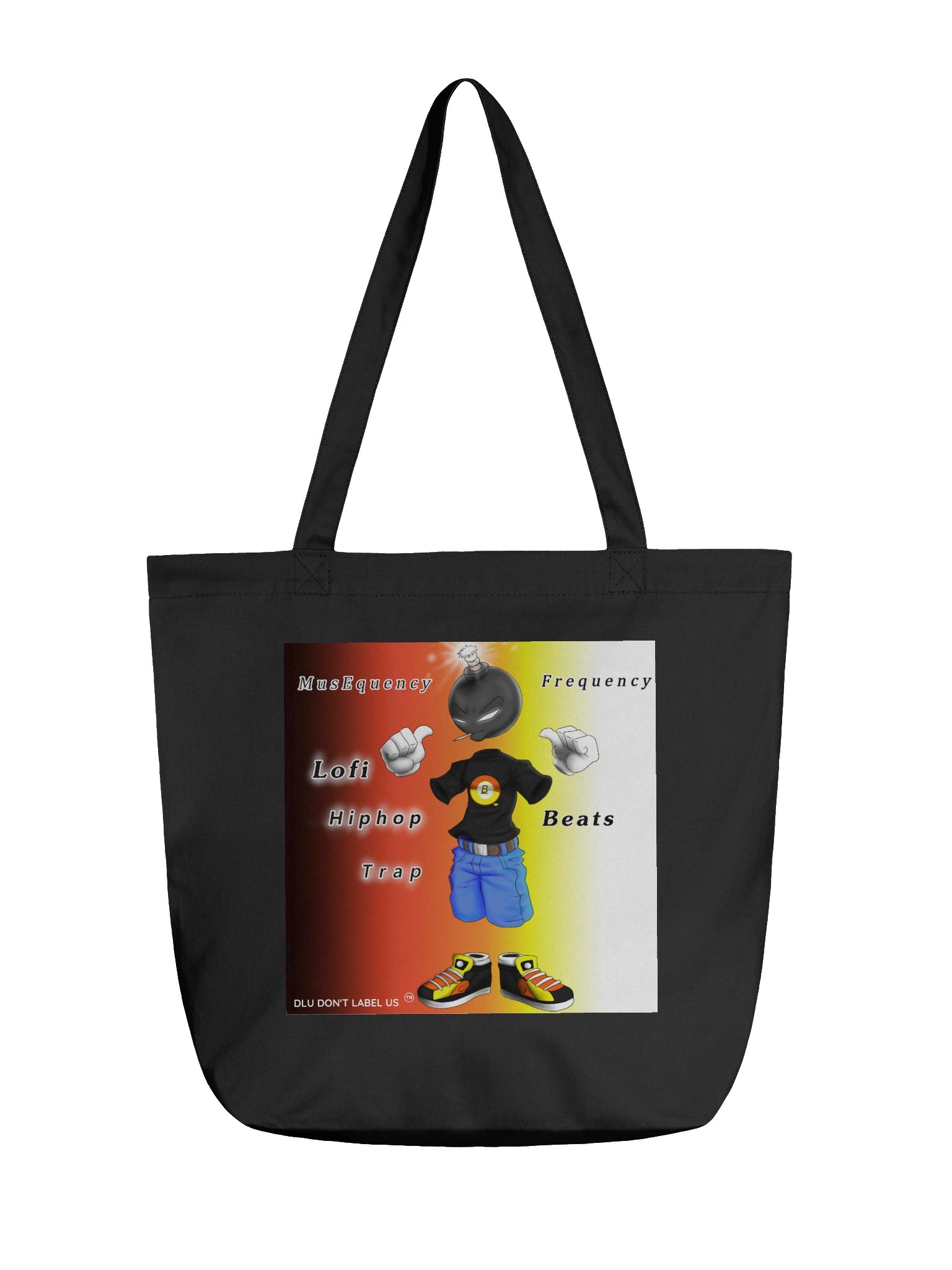 DLU DON’T LABEL US® MusEquency Cartoon Tote Bag product image (1)