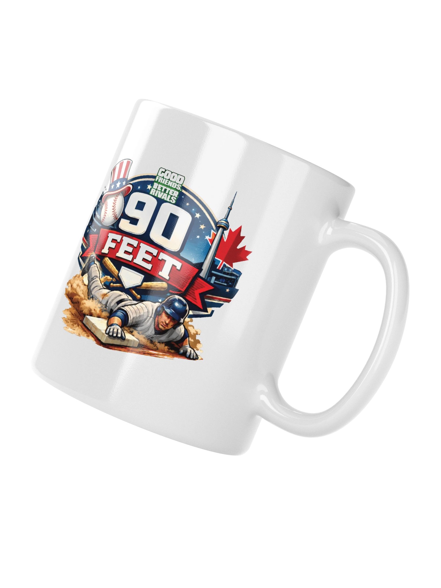 Round the Bases White Mug product image (4)