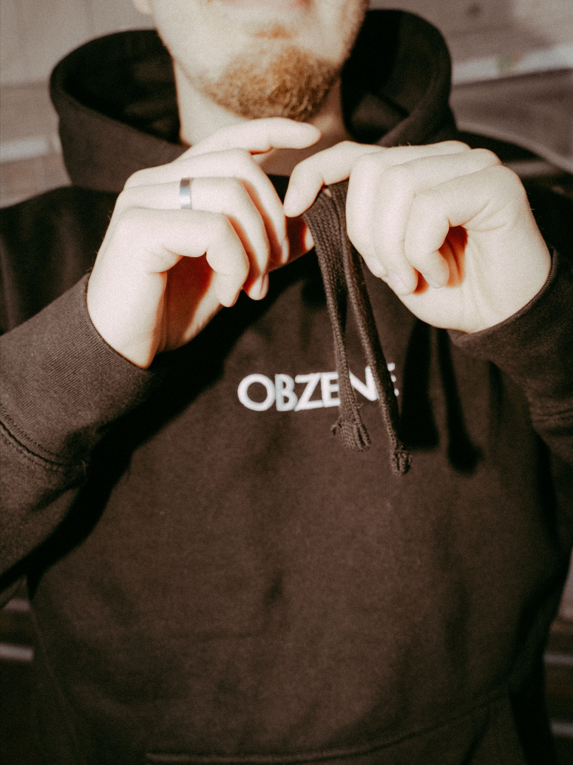 The Minimalist Hoodie - BLACK HOODIE EMBROIDERED LOGO product image (3)