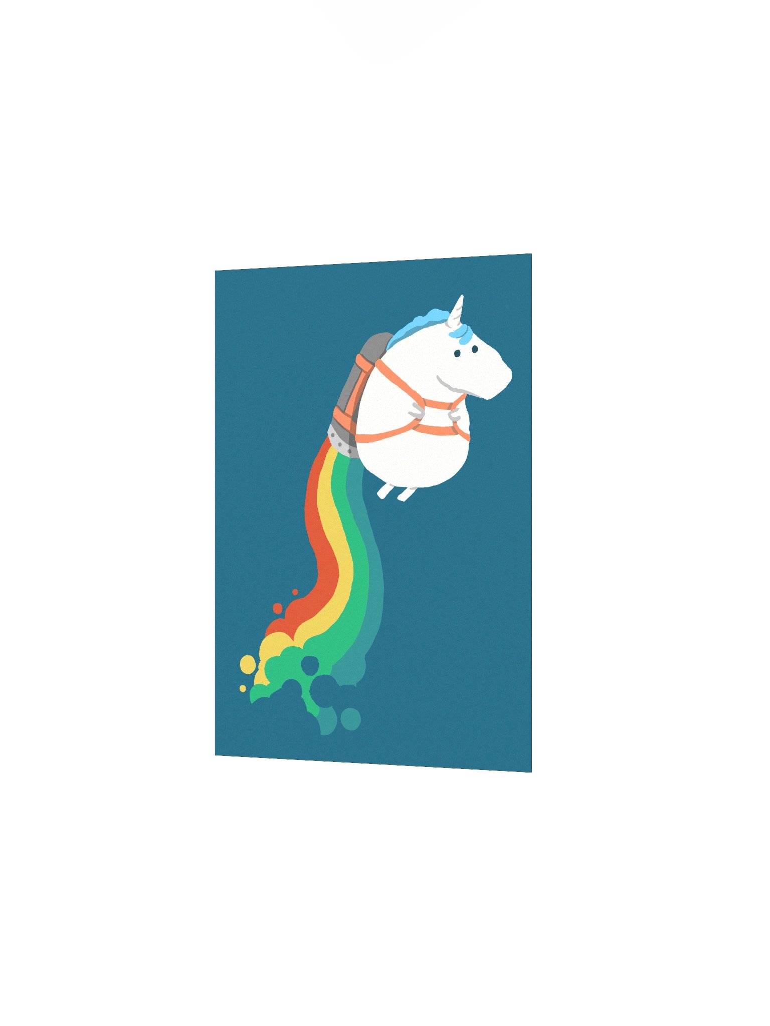Flying unicorn art print product image (11)