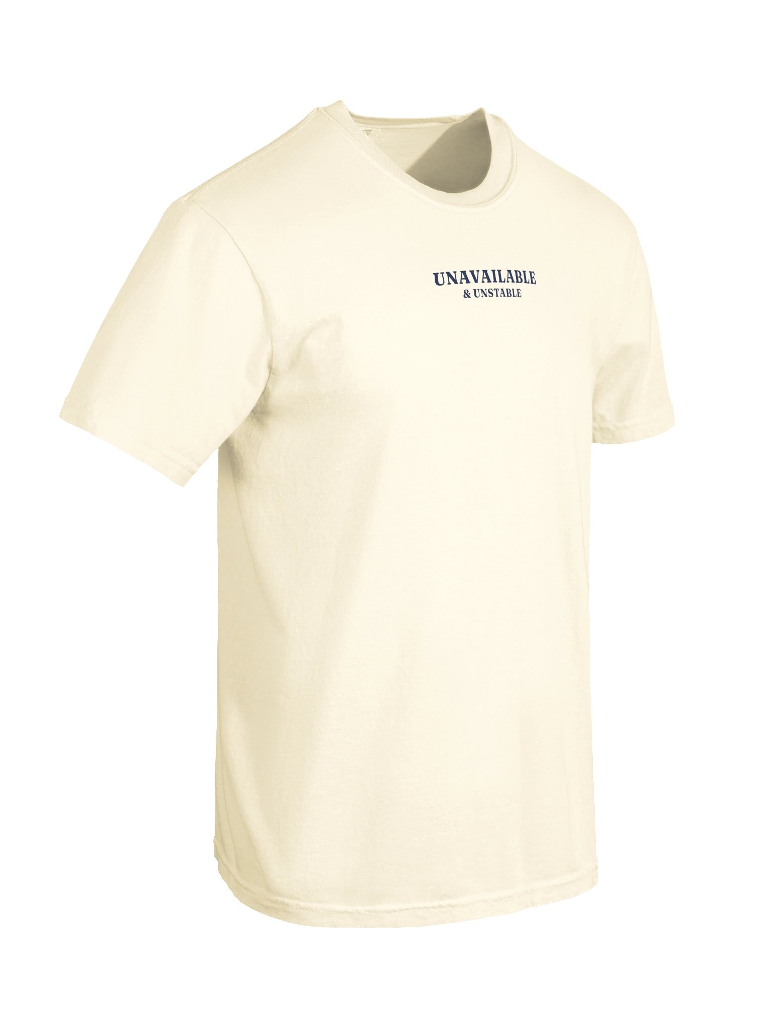 Unavailable & Unstable Tee (Ivory / Blue Jean) product image (10)