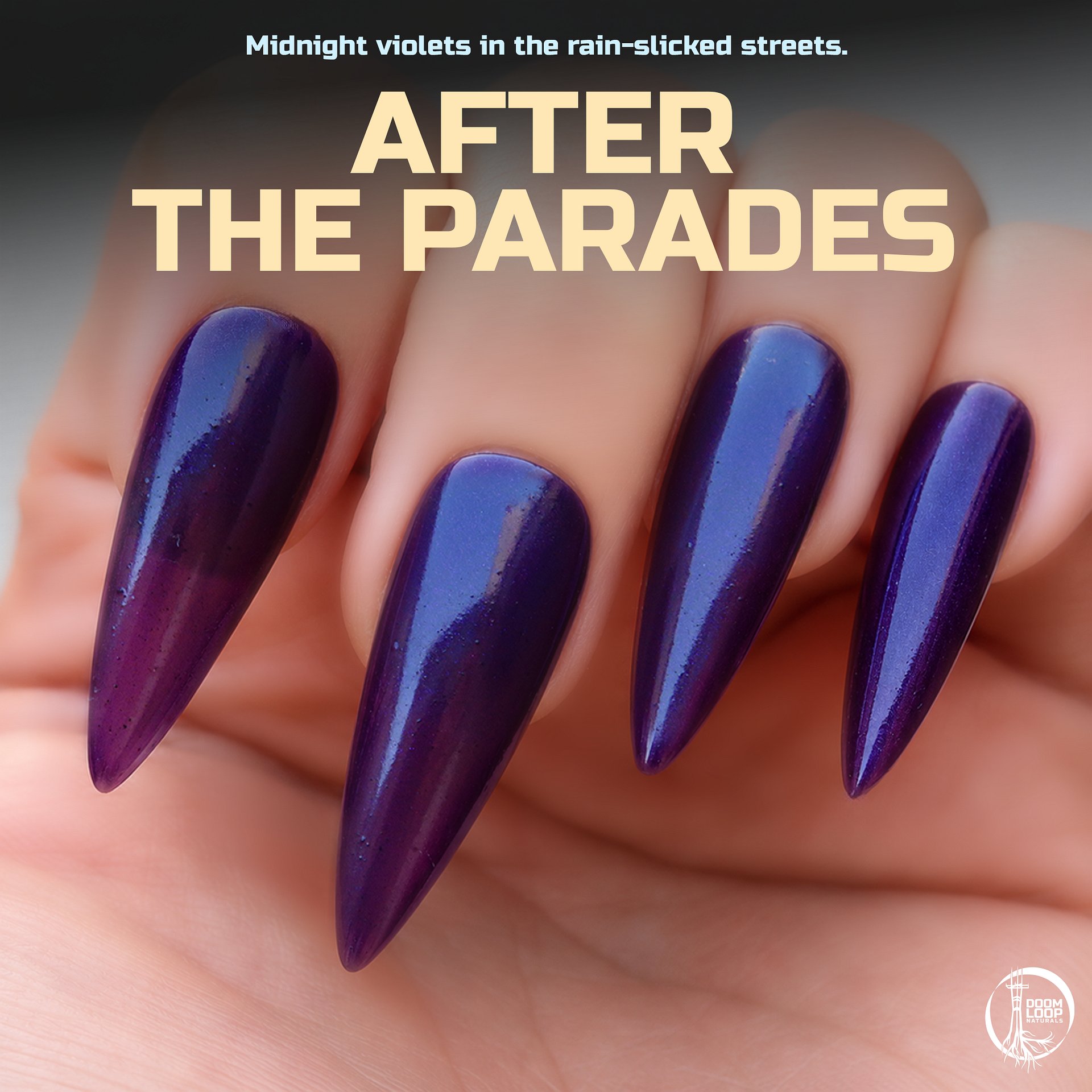 AFTER THE PARADES - Shimmery Violet Translucent Jelly Nail Polish product image (1)