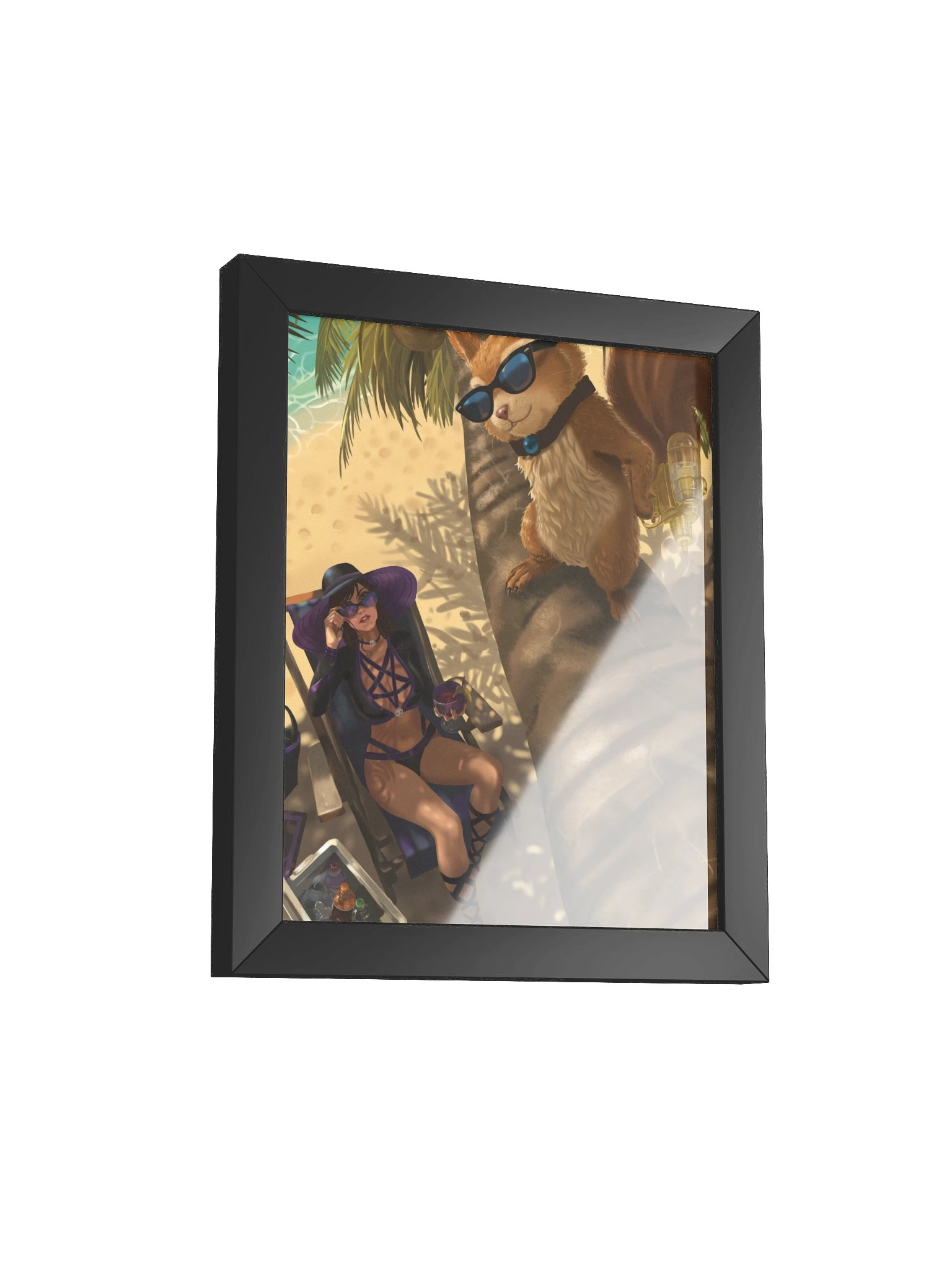 The Morrigan & Ratatoskr at the Beach: Poster - Feyluna product image (2)