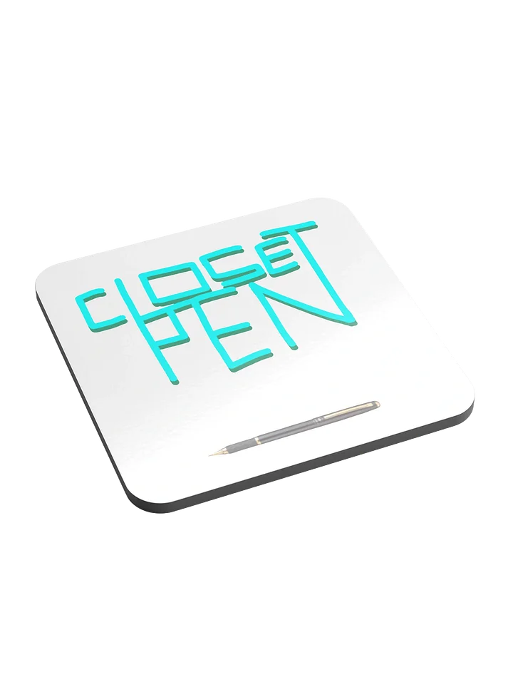 Closet Pen Logo Coaster product image (1)