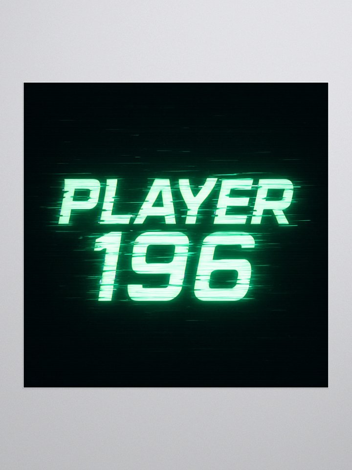 PLAYER 196 Glitchy Kiss Cut Stickers product image (1)