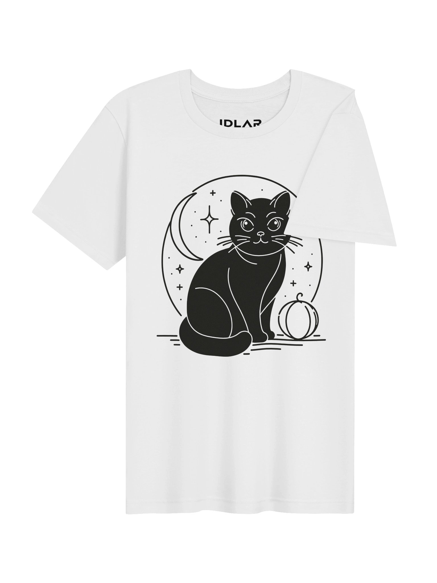 Midnight Cat Graphic T-shirt | IDLAR product image (6)