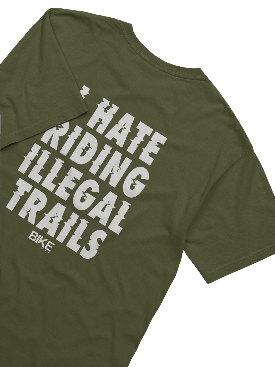 I Hate Riding Illegal Trails Shirt (White Logo) product image (56)