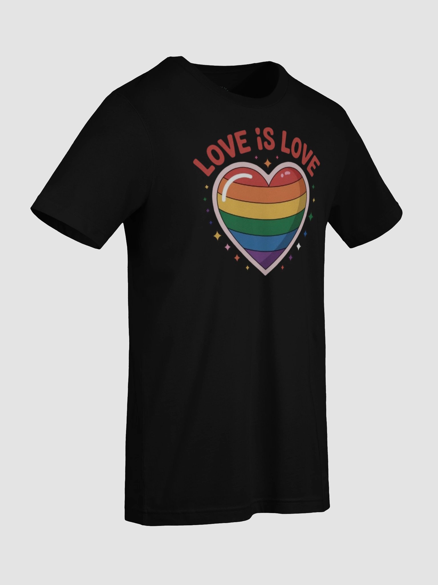 Unisex 'Love Is Love' Rainbow Heart Pride T-Shirt product image (99)
