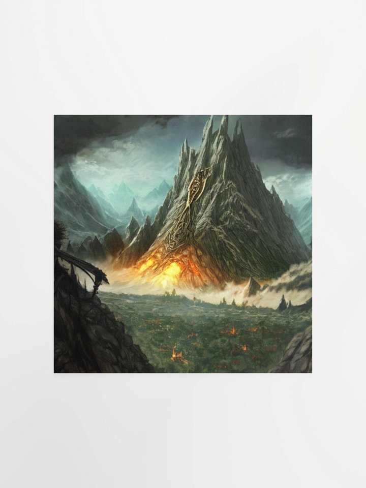 Eye of the Inferno Lord Of The Rings Anime Concept Art Poster product image (3)