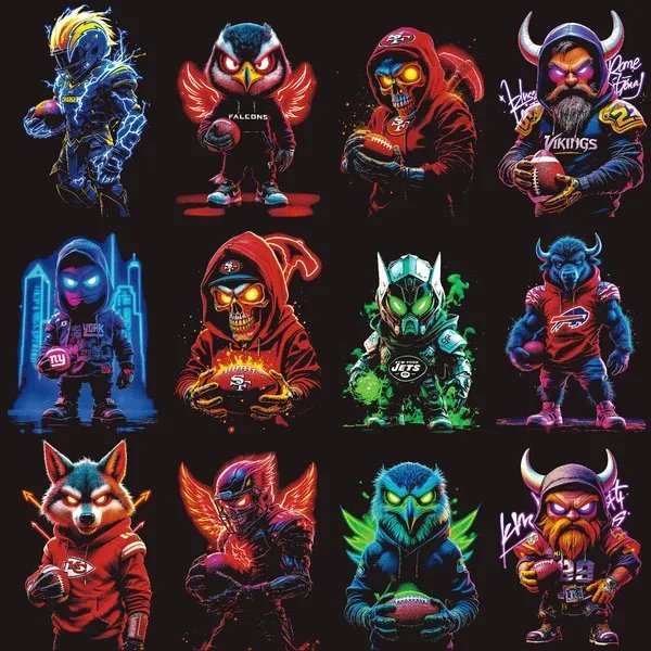 100 Dark Fantasy Mascot Graphics for Dark Apparel product image (4)