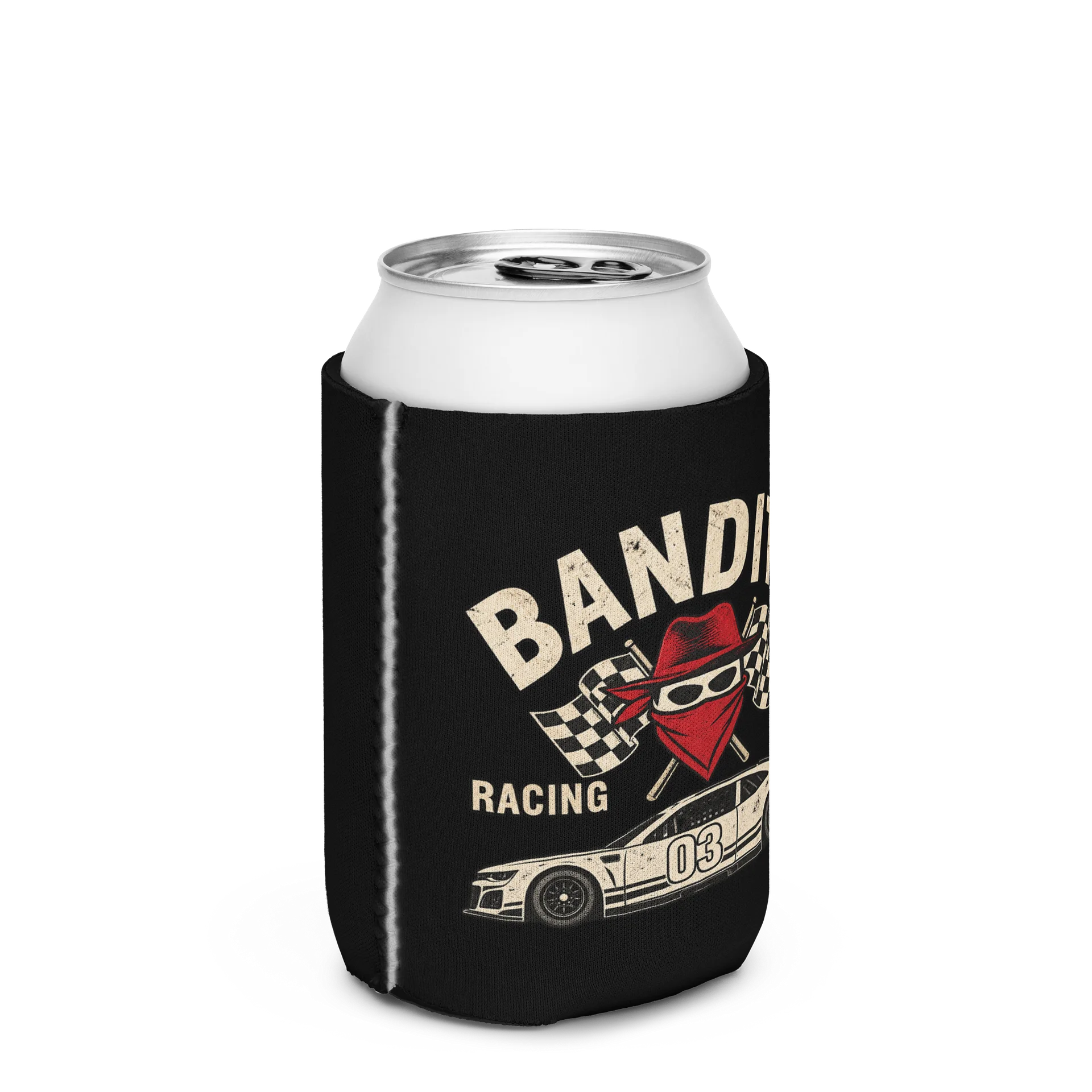Bandits Racing Club Can Cooler | Sim Racing & Motorsports Koozie product image (2)