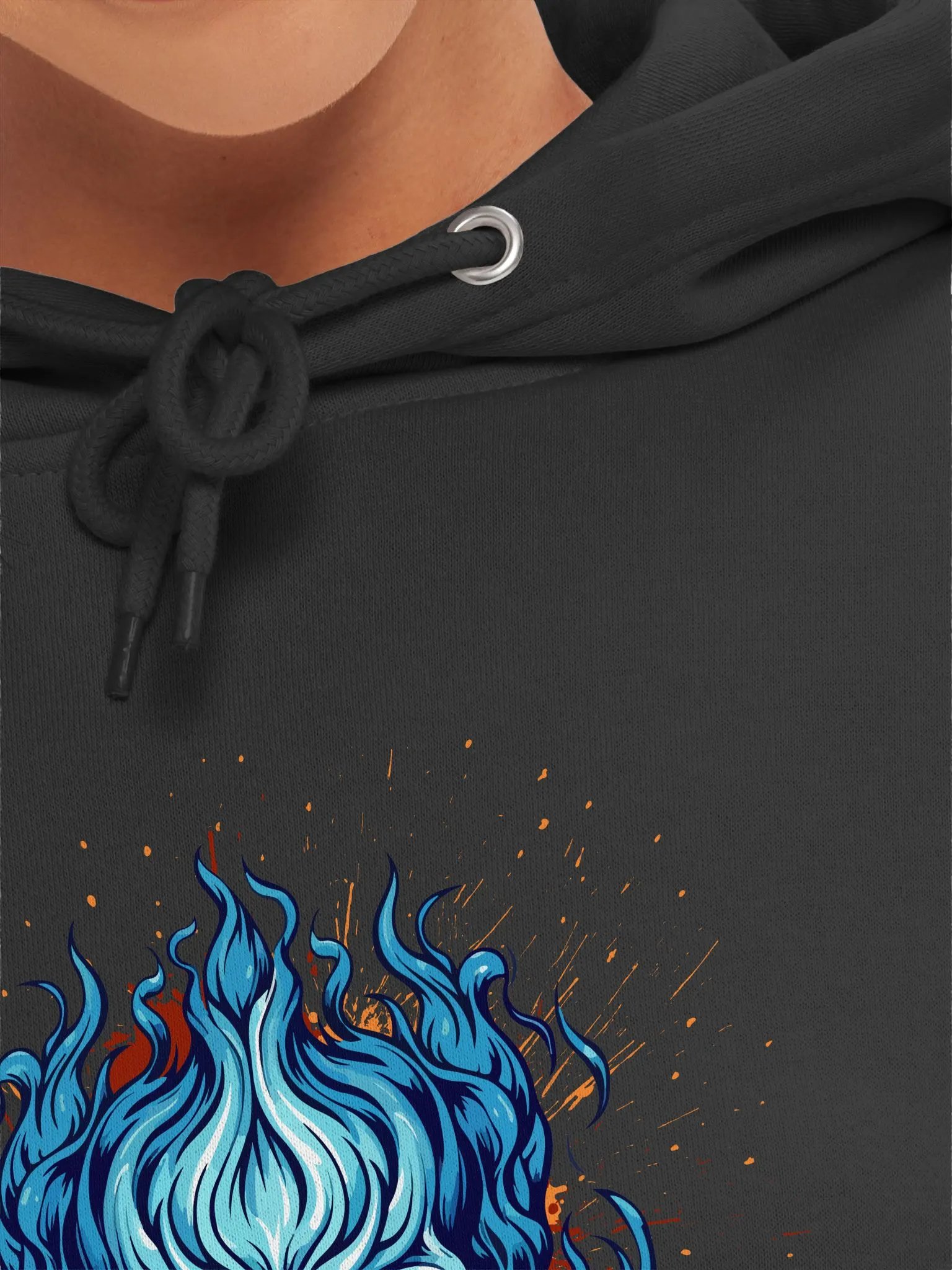 Ethereal Inferno Skull Hoodie product image (7)
