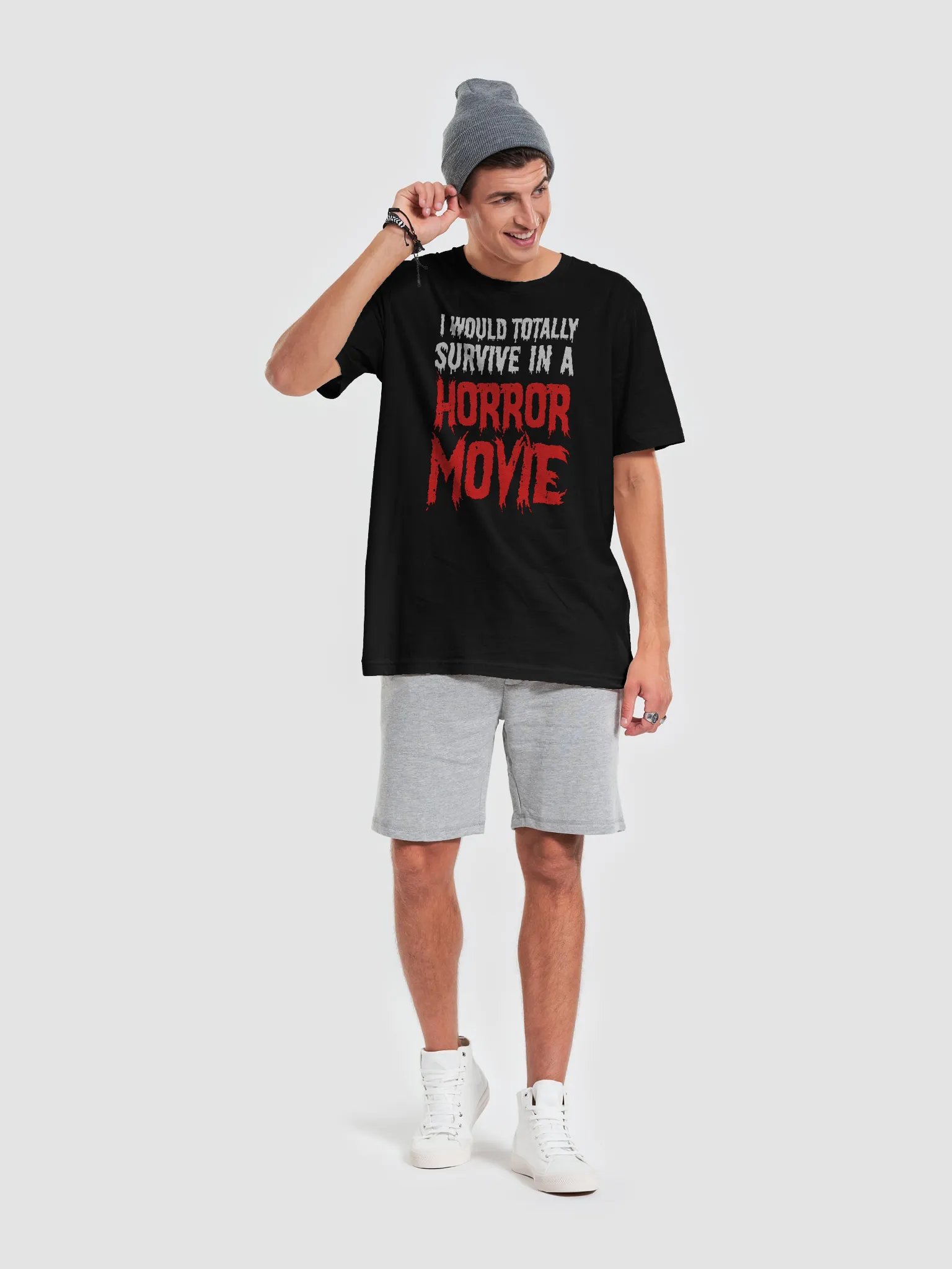 I Would Totally Survive In A Horror Movie T-Shirt product image (29)