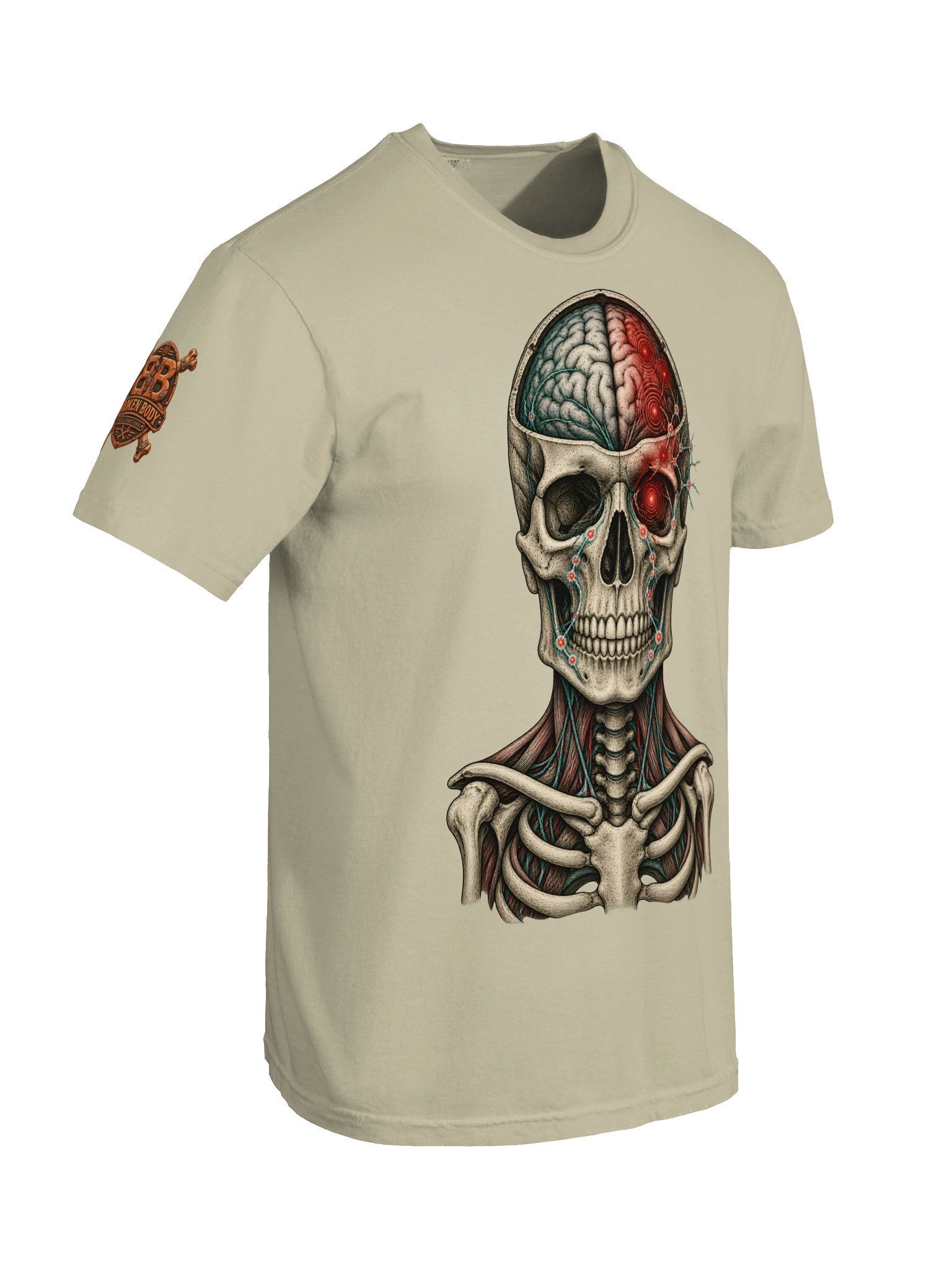 Brain Pain Shirt — Anatomical Brain Front & Back Tee | Rebuild Shop product image (12)