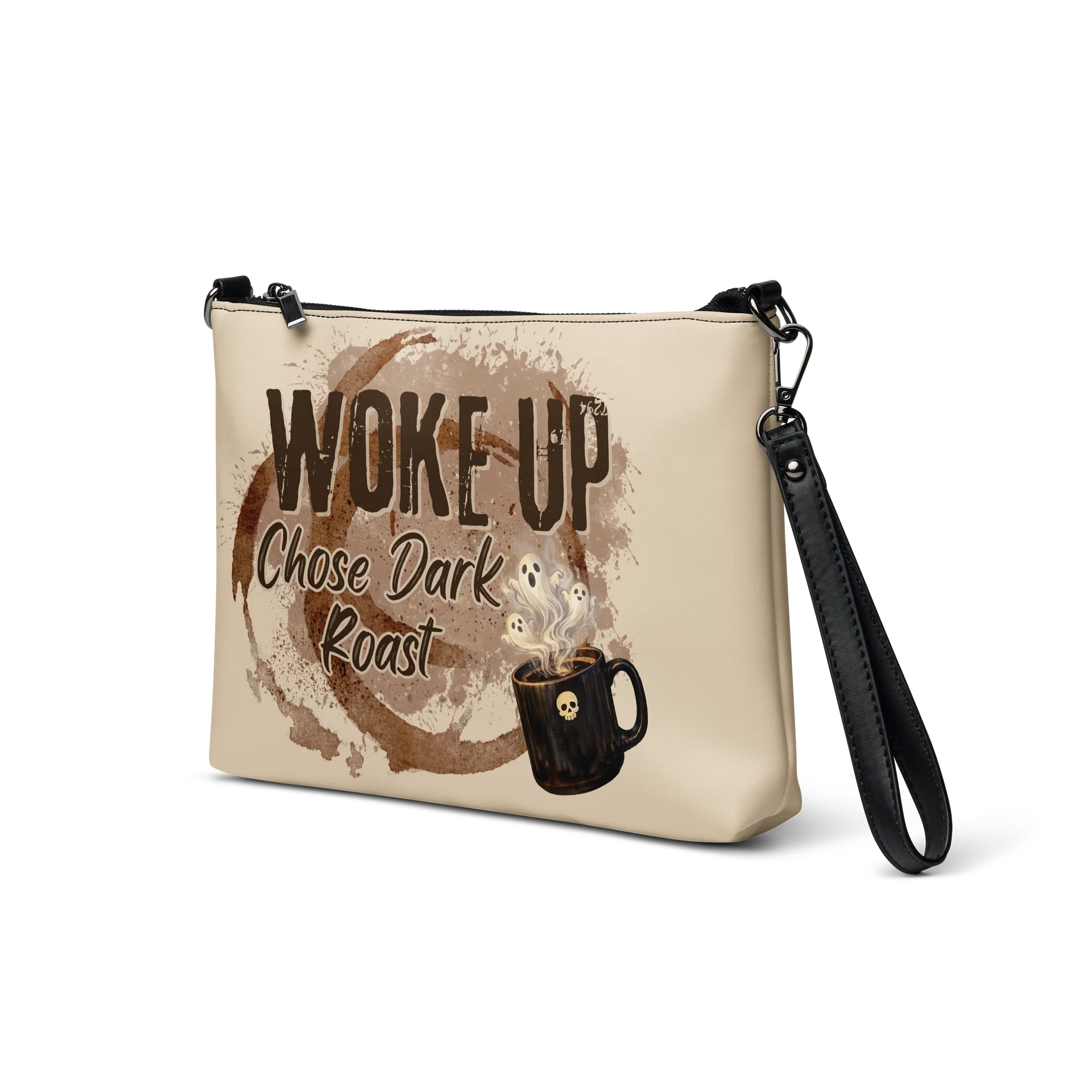 Woke Up. Chose Dark Roast. Witchy Coffee Crossbody Bag product image (3)