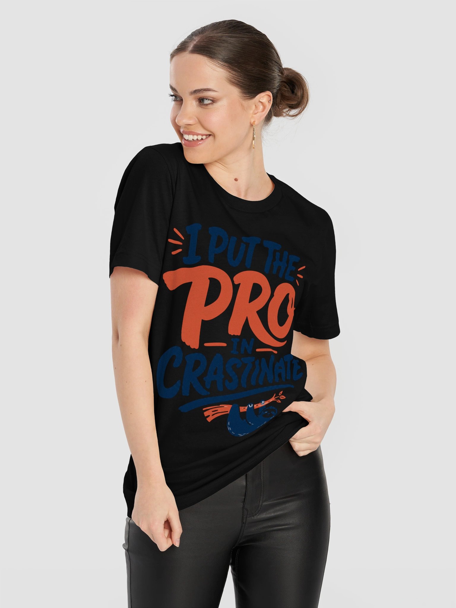 I Put the Pro in Crastinate Sloth Tee product image (113)
