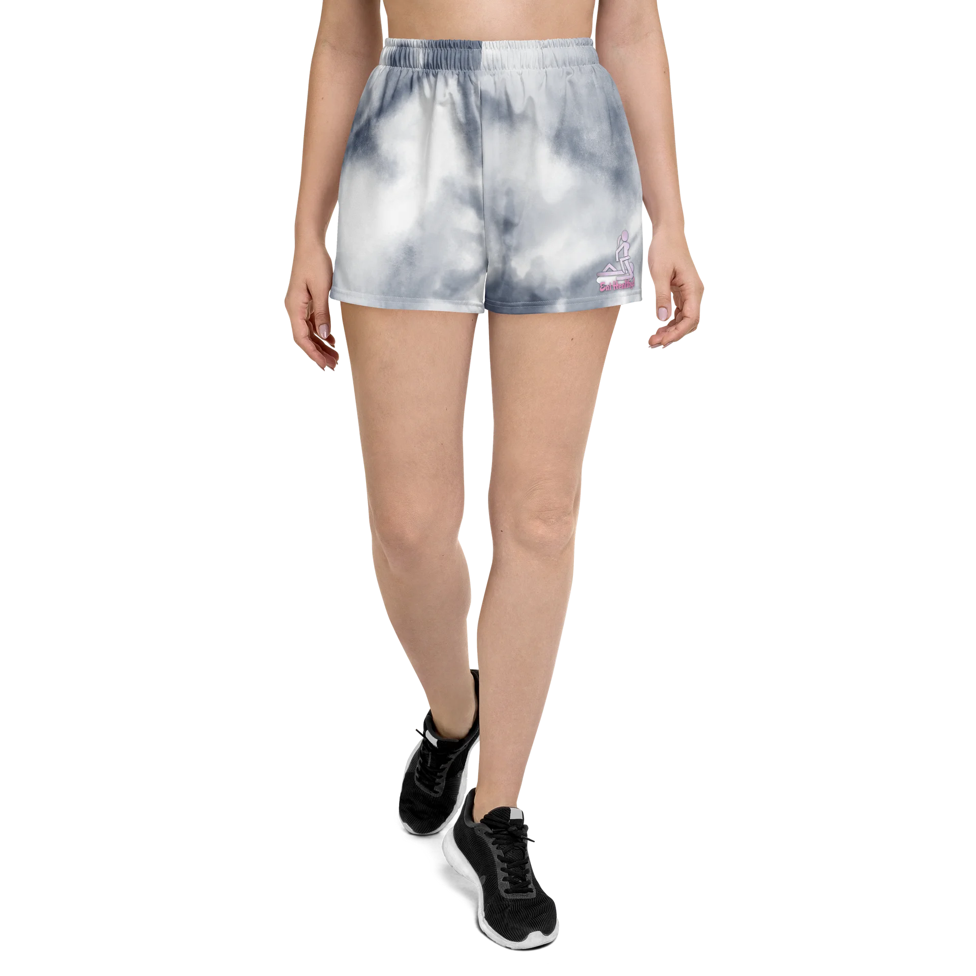 High-Waist All-Over Print Athletic Shorts product image (1)