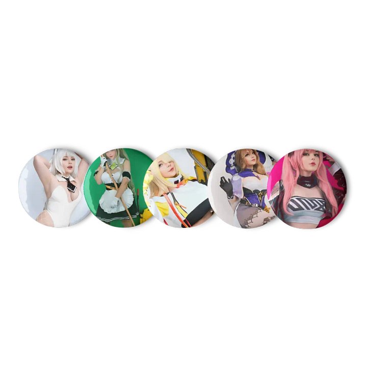 JuicyJinxs Cosplay Pin Set – Iconic Anime Characters product image (1)