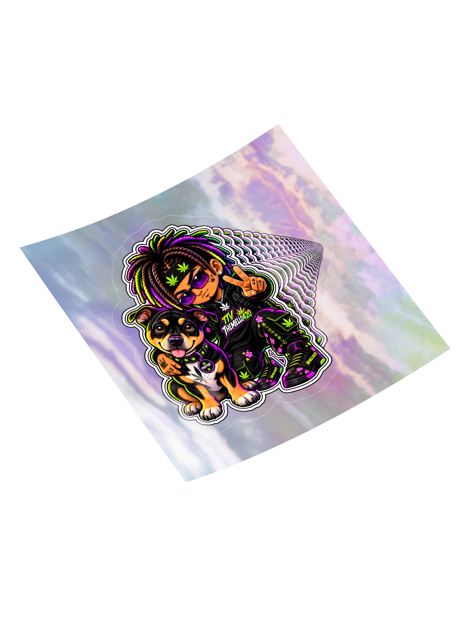 Kid Mello & PhatPhat Neon Hologram Sticker product image (4)