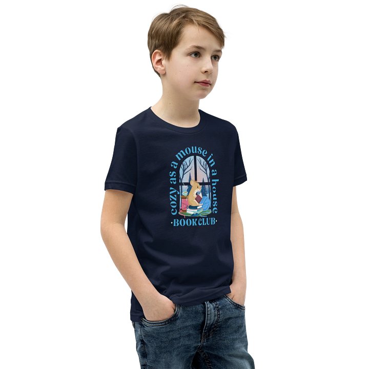 Cozy Mouse Book Club Youth T-Shirt product image (14)