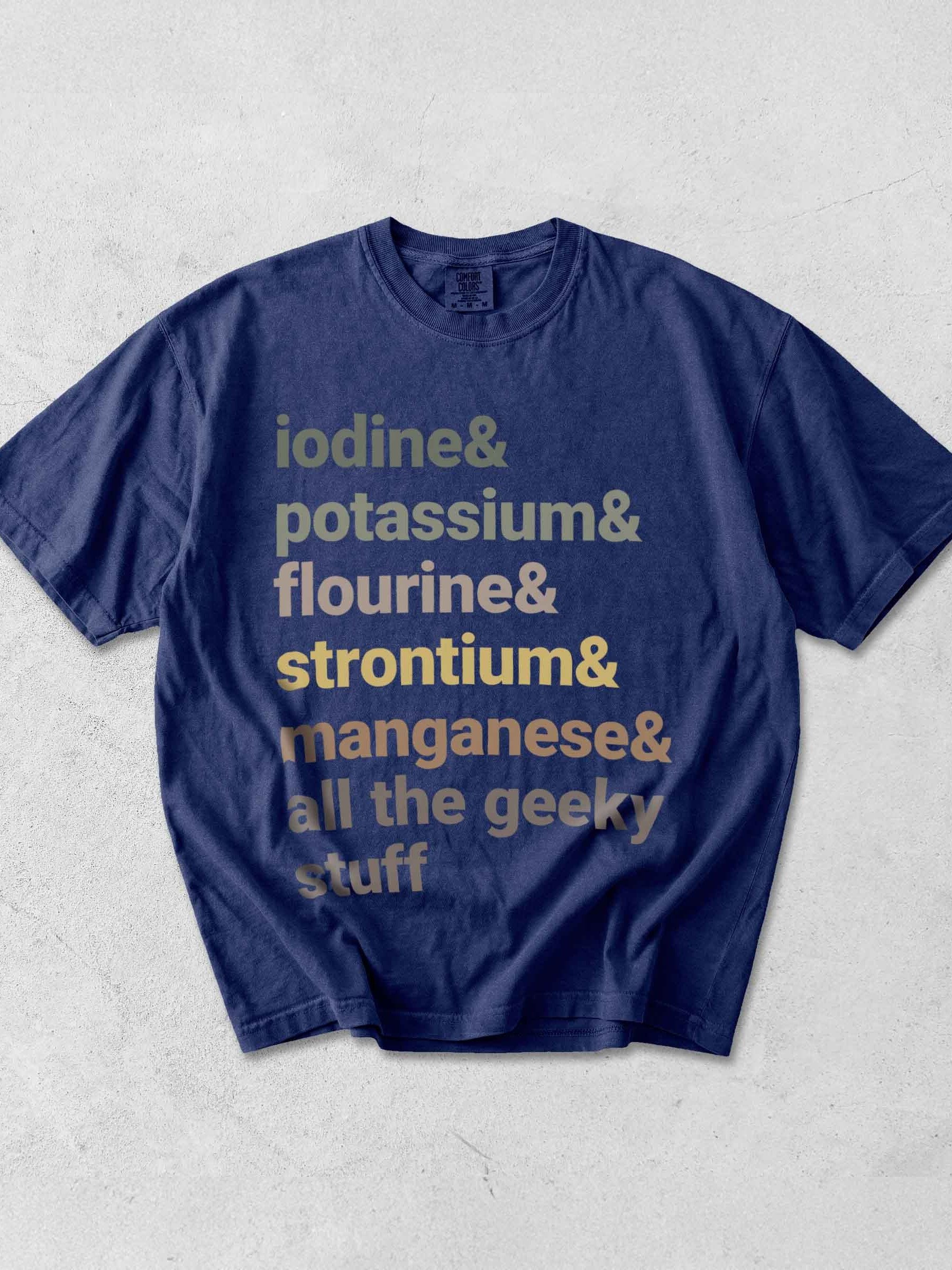 Reef Tank Trace Elements Shirt – Iodine, Potassium & Strontium Reef Aquarium Tee product image (1)