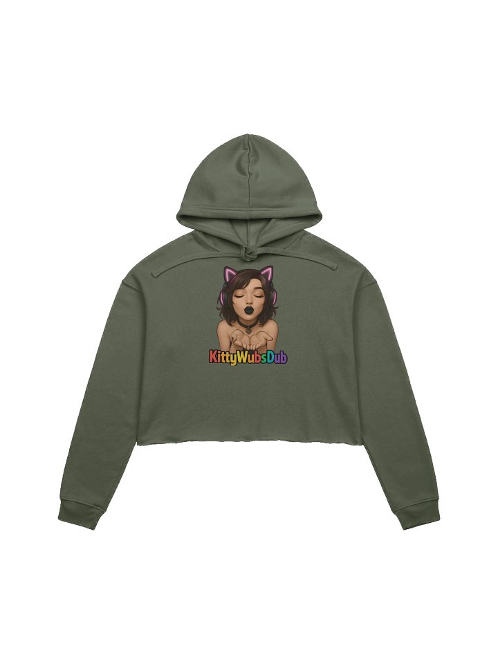 Kitty Kiss CropTop Hoodie product image (2)